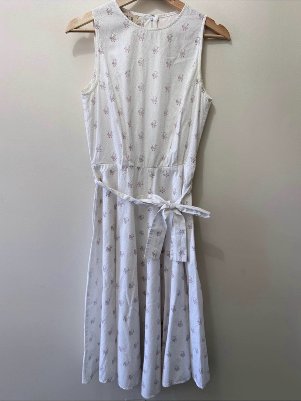 Vintage J Crew Oarsman Floral Sleeveless Midi Dress A Line Cottage Peasant 6